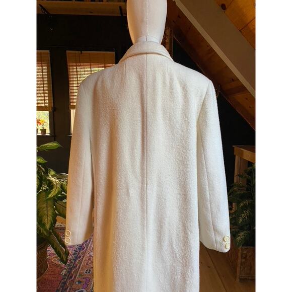 Cream Wool Coat Vintage - Picture 6 of 7